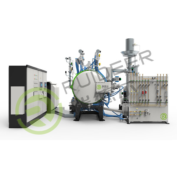 فرن HIP الفراغ الأفقي التبريد السريع مع 10mpa ضغط 1800C الحد الأقصى لدرجة الحرارة العاملة.