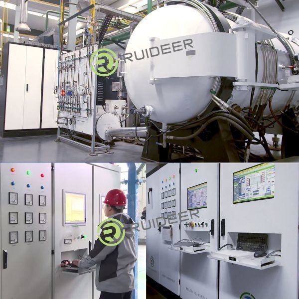 1550C فرن الحرارة العالية للفازات الثلاثة نظام الأسلاك الخمسة 380V 50HZ إمدادات الطاقة التحكم