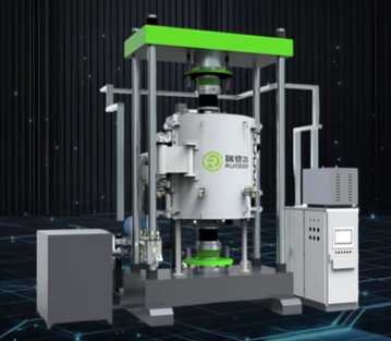 Vertical type, a vacuum hot pressing furnace integrating the functions of vacuum, hot pressing molding and high-temperature sintering