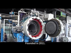 1200-1800C فرن الحبل المتجمد المورد التدفئة الدورية مع باب مزدوج